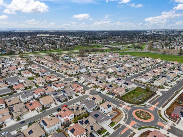 aerial view featuring a residential view