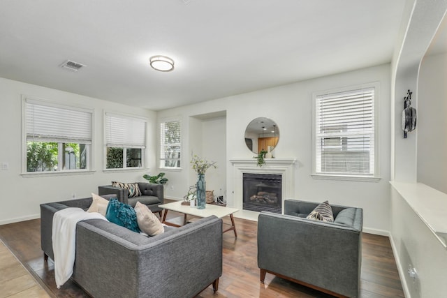 549 Fresian Dr, Oakdale, CA 95361 - living area featuring plenty of natural light and wood finished floors