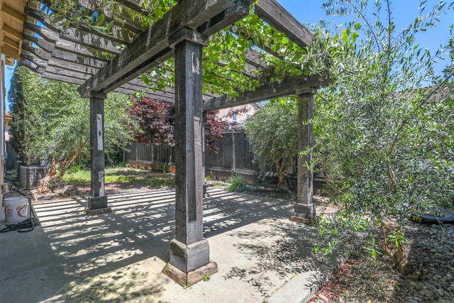 549 Fresian Dr, Oakdale, CA 95361 - view of patio with a pergola and fence
