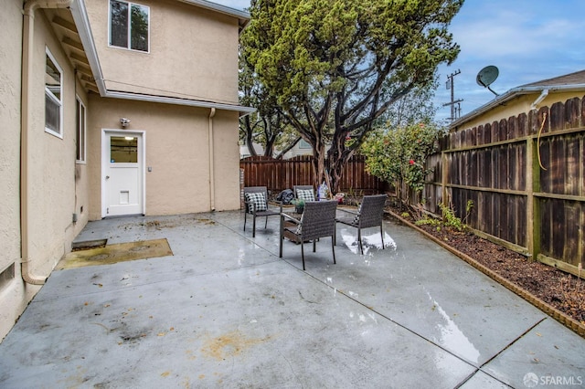 view of patio / terrace with a fenced backyard