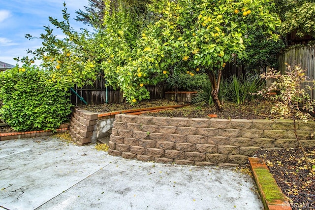 view of patio / terrace with a fenced backyard