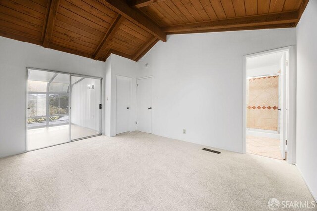 521 Ridgeview Ct, Pleasant Hill, CA 94523 - carpeted empty room with wood ceiling
