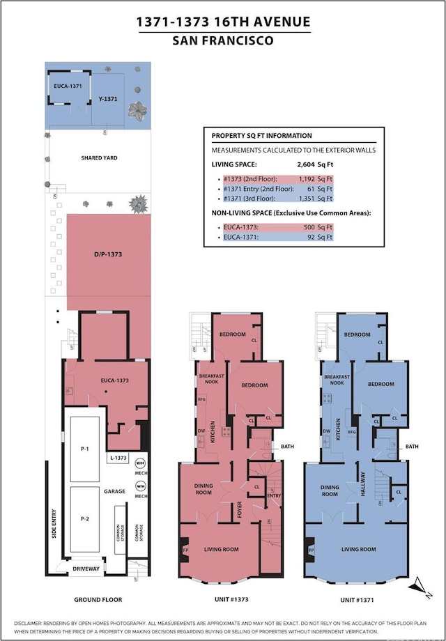 1371 16th Ave Unit 1373, San Francisco, CA 94122 - view of room layout