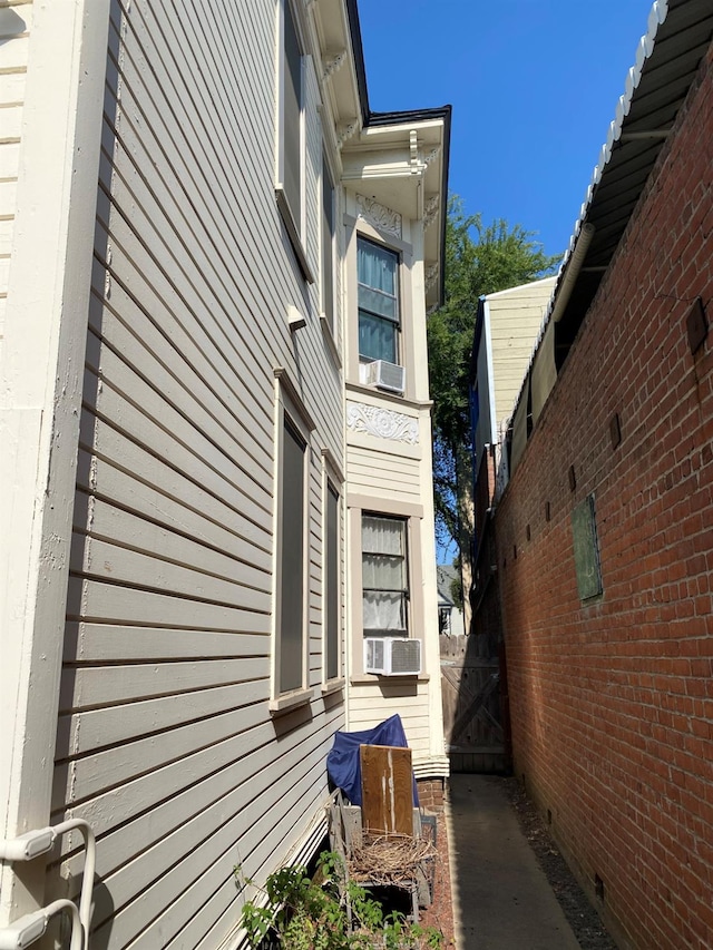 view of property exterior featuring cooling unit