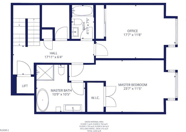 989 Sutter St Unit 2, San Francisco, CA 94109 - floor plan / room layout