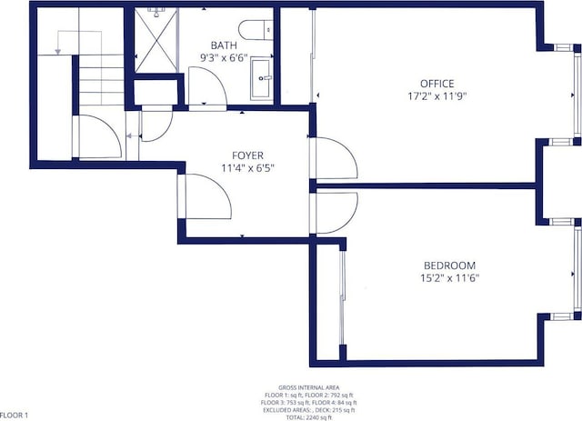989 Sutter St Unit 2, San Francisco, CA 94109 - property floor plan