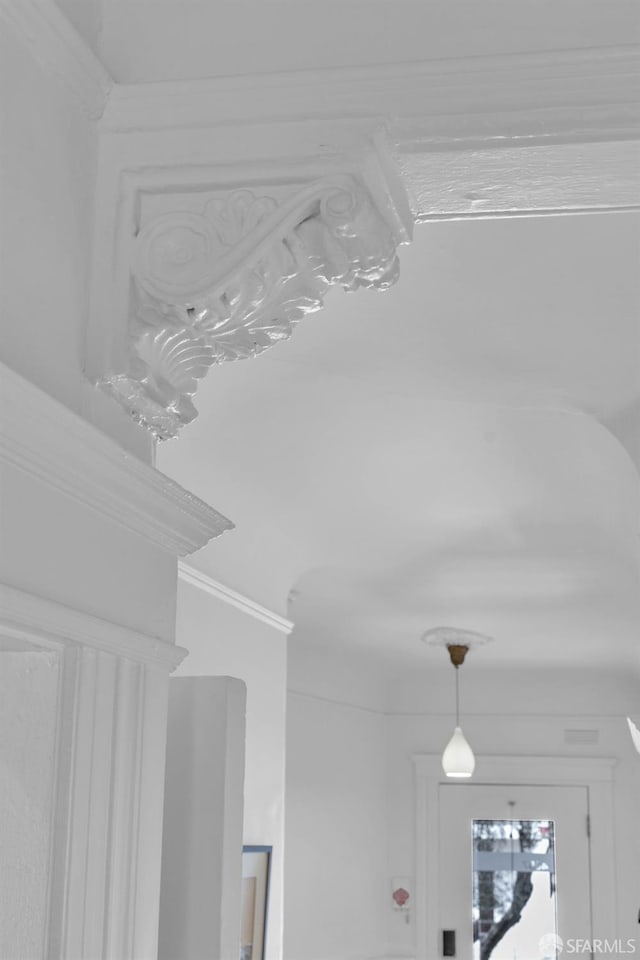 interior details featuring crown molding