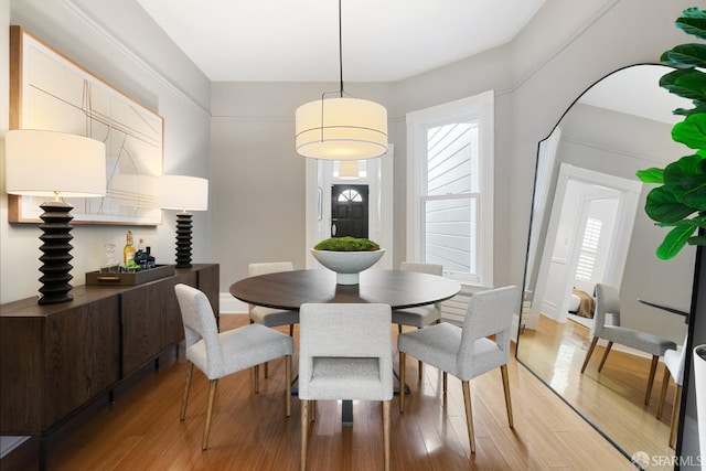 dining room featuring hardwood / wood-style flooring