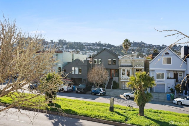 exterior space with a residential view