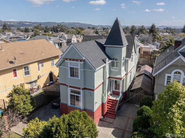 drone / aerial view featuring a residential view