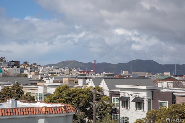 view of city with a mountain view