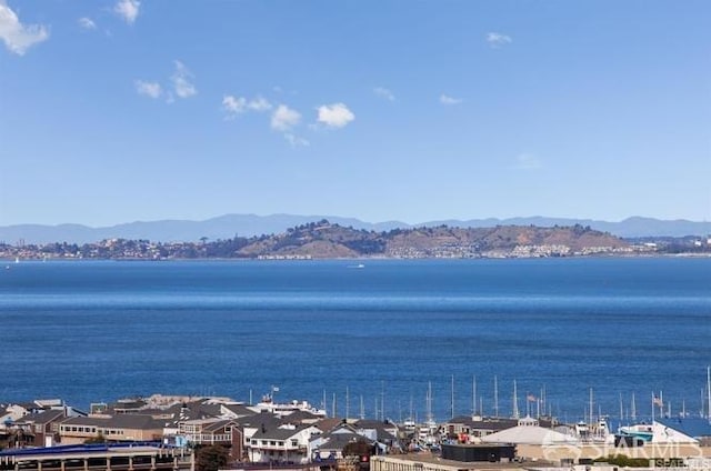 water view featuring a mountain view