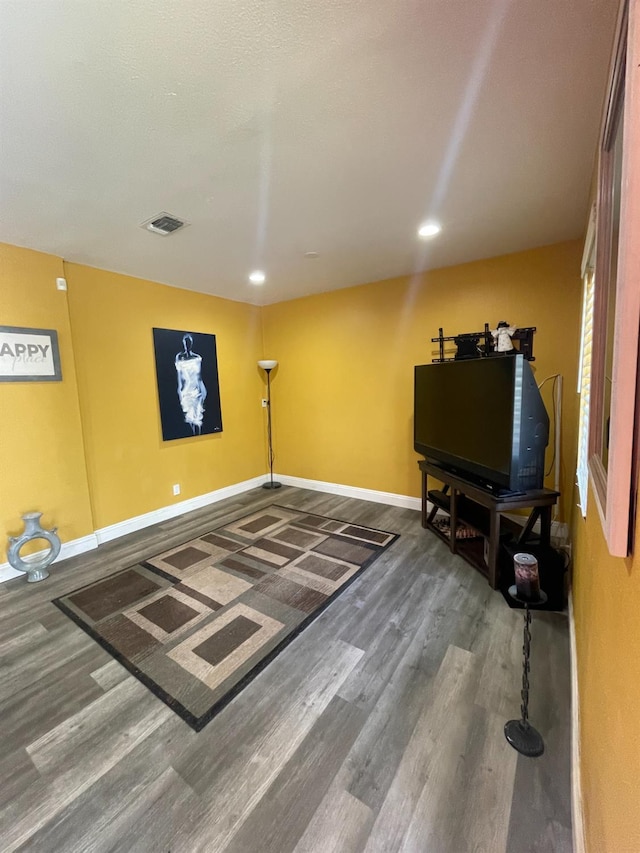 3740 26th Ave, Sacramento, CA 95820 - living area featuring wood finished floors and recessed lighting