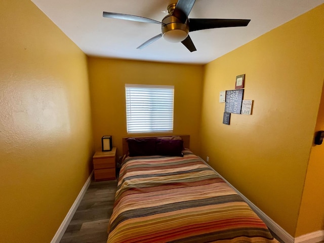 3740 26th Ave, Sacramento, CA 95820 - bedroom with wood finished floors and ceiling fan