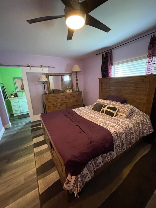 3740 26th Ave, Sacramento, CA 95820 - bedroom featuring wood finished floors and ceiling fan