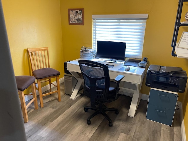 3740 26th Ave, Sacramento, CA 95820 - home office with wood finished floors and baseboards