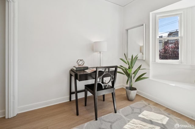 1063-1065 Sanchez St, San Francisco, CA 94114 - office area featuring wood finished floors and baseboards