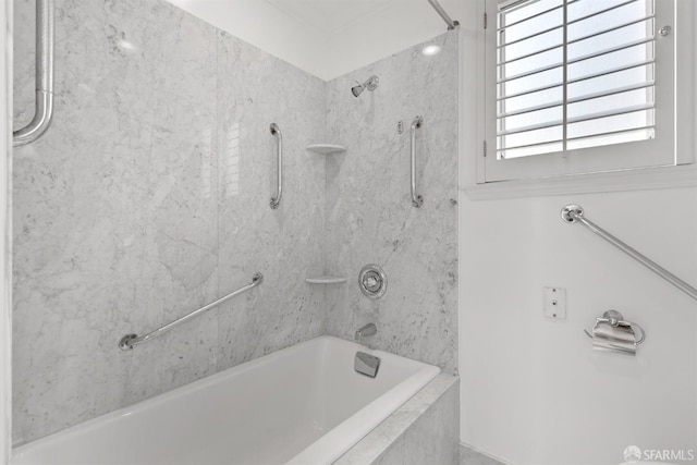 bathroom with shower / bathtub combination