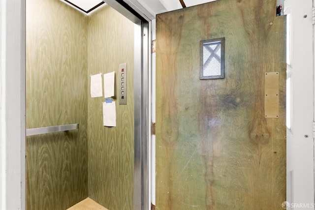 bathroom with elevator