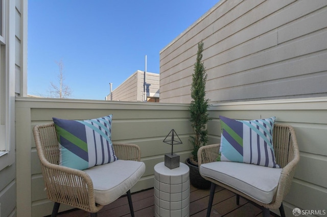 view of patio / terrace featuring a balcony