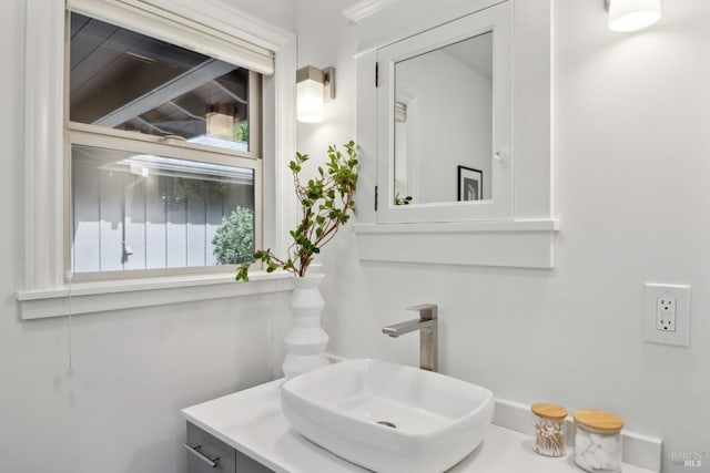 bathroom featuring vanity