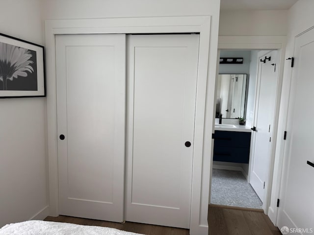 closet with a sink