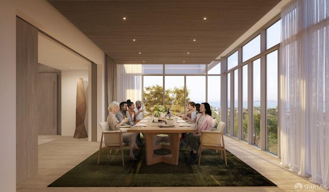 sunroom / solarium with a wealth of natural light