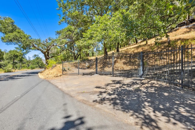 3062 Soda Canyon Rd, Napa, CA 94558 - view of asphalt road featuring a gate