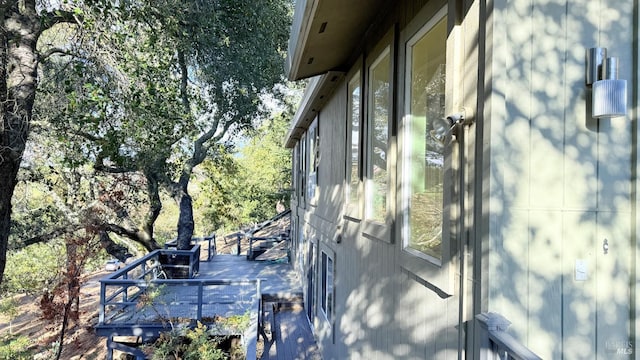 3062 Soda Canyon Rd, Napa, CA 94558 - view of side of home featuring a deck
