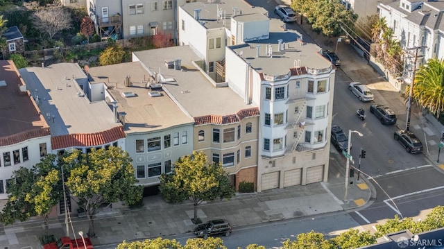 aerial view featuring a residential view