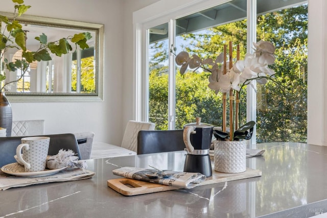 view of dining area