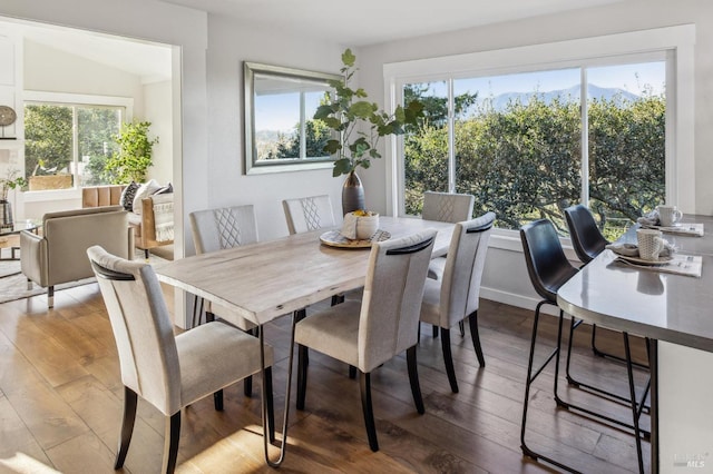 dining room featuring light wood-type flooring