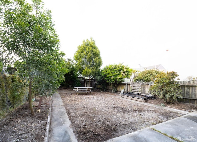 view of fenced backyard