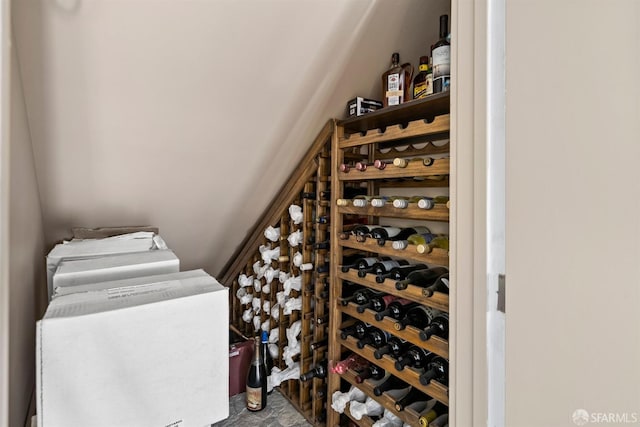 view of wine room
