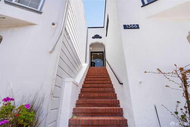 view of stairs