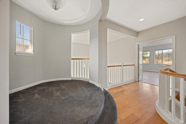 hallway featuring light hardwood / wood-style flooring