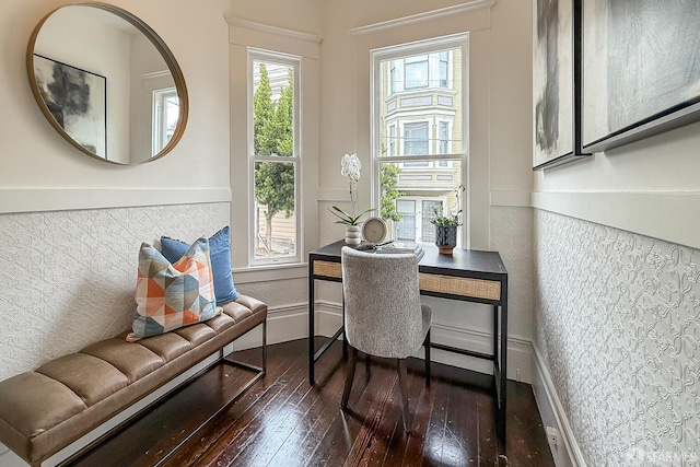 241 Lily St Unit B, San Francisco, CA 94102 - office area featuring dark wood finished floors