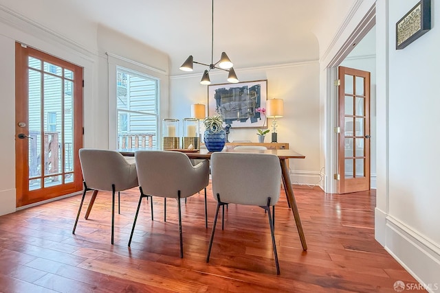 241 Lily St Unit B, San Francisco, CA 94102 - dining room with wood finished floors and ornamental molding