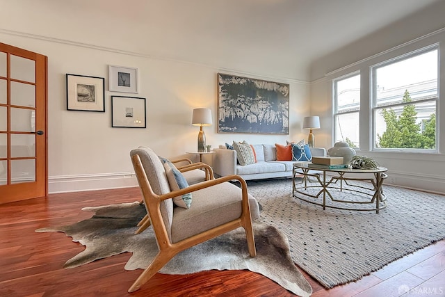 241 Lily St Unit B, San Francisco, CA 94102 - living room featuring wood finished floors