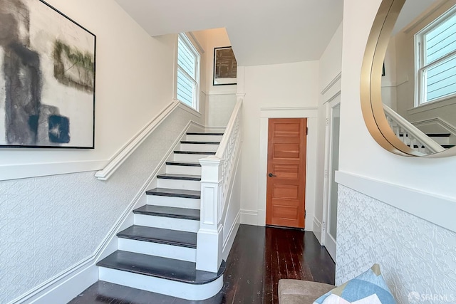 241 Lily St Unit B, San Francisco, CA 94102 - stairs featuring wood finished floors