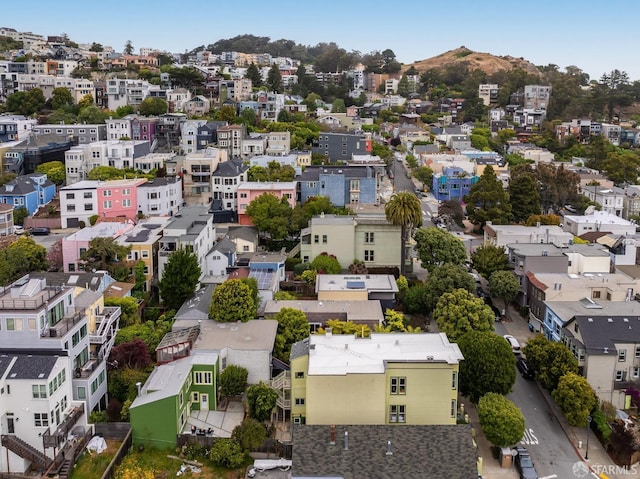 152-154 Ord St, San Francisco, CA 94114 - aerial view of residential area with a mountain backdrop