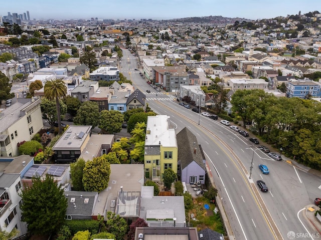 152-154 Ord St, San Francisco, CA 94114 - aerial view of residential area featuring a main thoroughfare