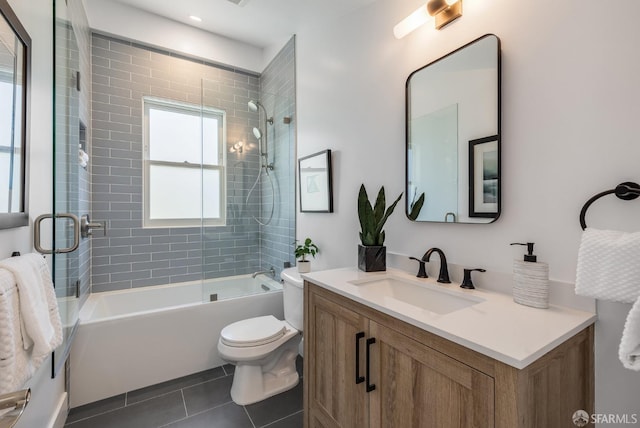152-154 Ord St, San Francisco, CA 94114 - bathroom featuring tile patterned flooring, toilet, bathtub / shower combination, and vanity