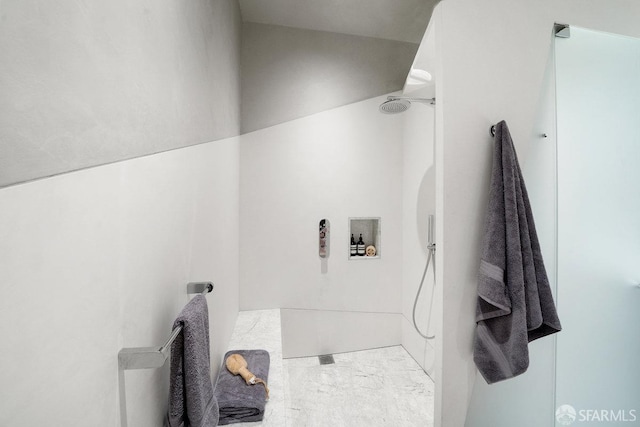 bathroom with walk in shower