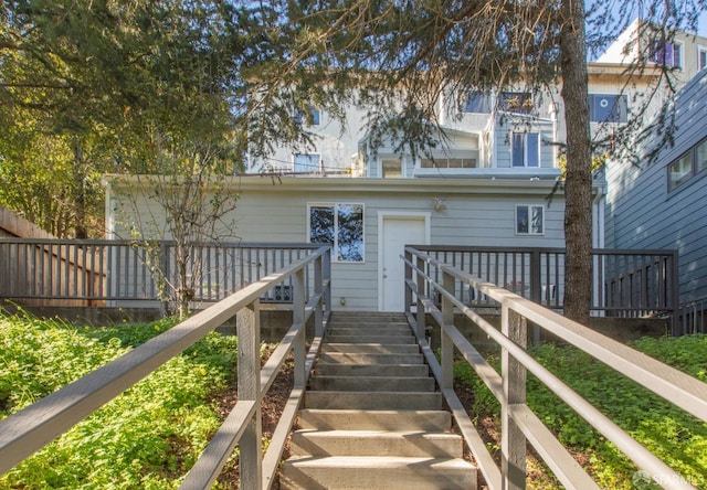 view of rear view of property