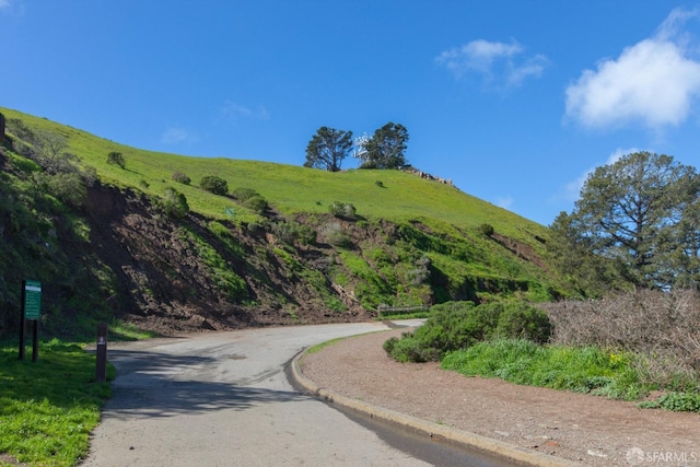 view of road