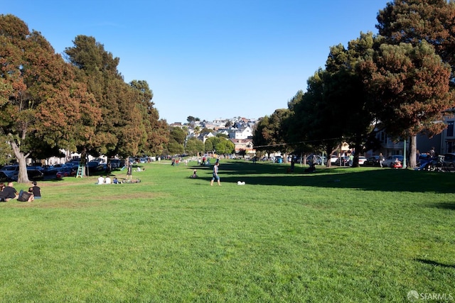 view of home's community featuring a yard