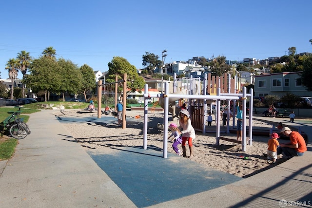 view of jungle gym