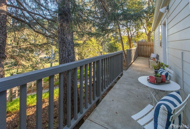 view of balcony