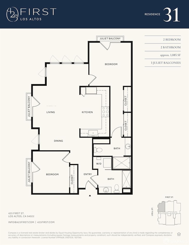 425 First St Unit 31, Los Altos, CA 94022 - view of floor plan / room layout